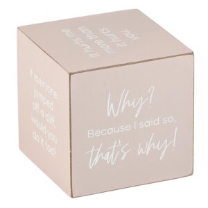 A box with the words " why ?" and " because i have no."